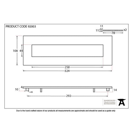 This is an image showing From The Anvil - Satin Chrome Large Letter Plate available from trade door handles, quick delivery and discounted prices