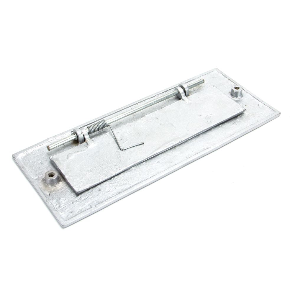 This is an image showing From The Anvil - Satin Chrome Small Letter Plate available from trade door handles, quick delivery and discounted prices