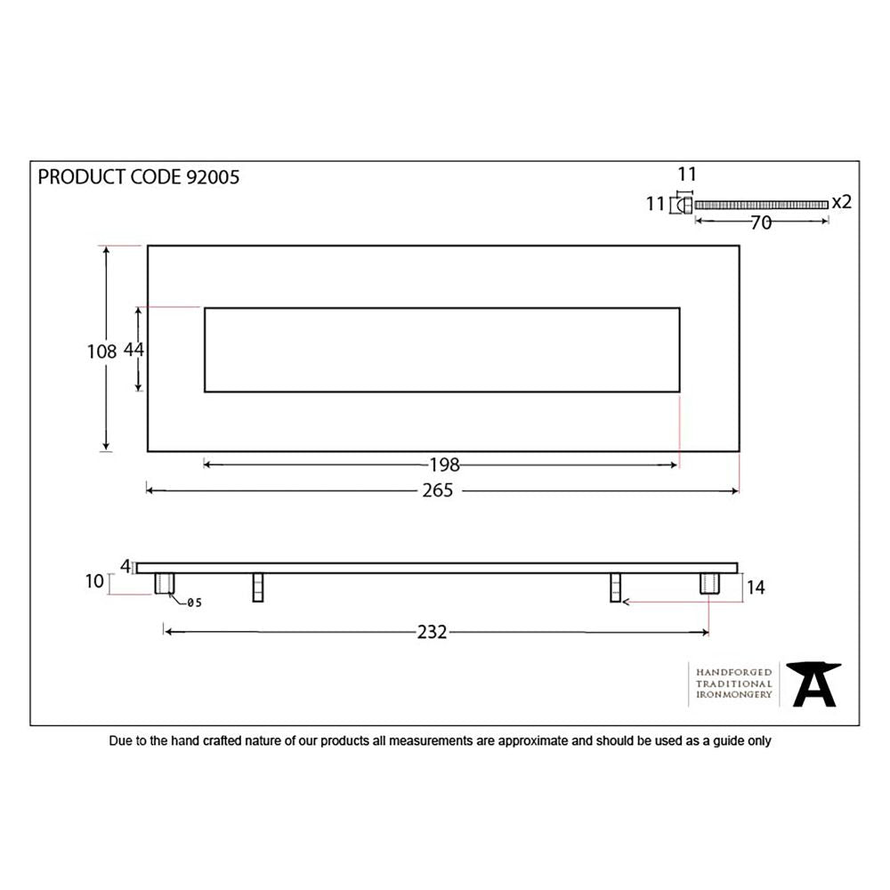 This is an image showing From The Anvil - Satin Chrome Small Letter Plate available from trade door handles, quick delivery and discounted prices