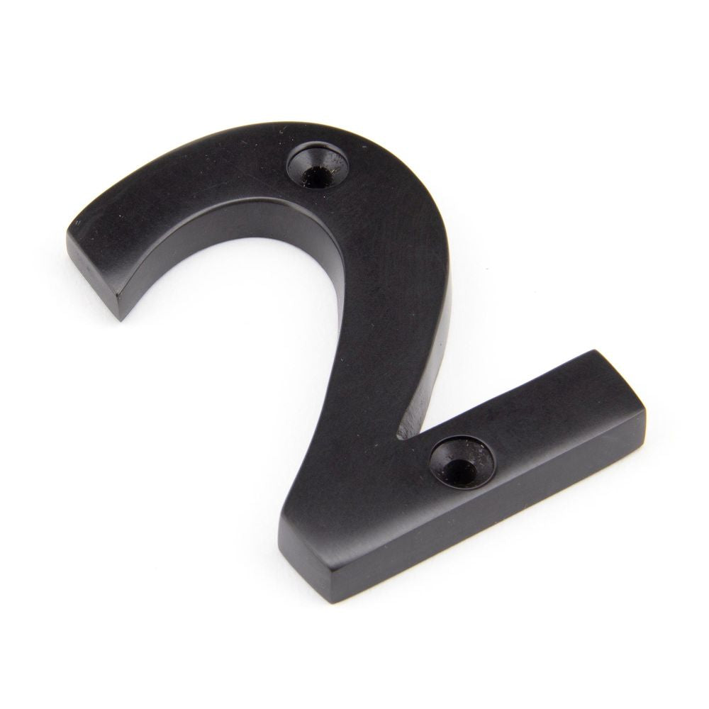 This is an image showing From The Anvil - Aged Bronze Numeral 2 available from trade door handles, quick delivery and discounted prices