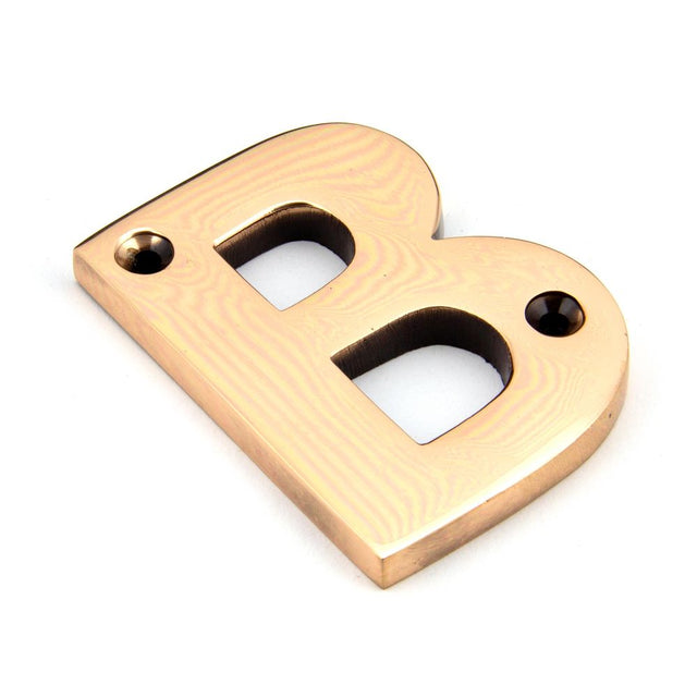 This is an image showing From The Anvil - Polished Bronze Letter B available from trade door handles, quick delivery and discounted prices