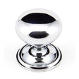 This is an image showing From The Anvil - Polished Chrome Mushroom Cabinet Knob 38mm available from trade door handles, quick delivery and discounted prices