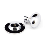 This is an image showing From The Anvil - Polished Chrome Oval Cabinet Knob 40mm available from trade door handles, quick delivery and discounted prices