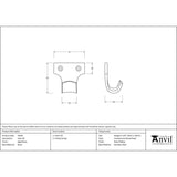 High quality image of From The Anvil - Aged Brass Sash Lift | Sku. 92044 | Trade Door Handles, Kendal.