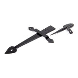 This is an image showing From The Anvil - Black Tuscan Thumblatch available from trade door handles, quick delivery and discounted prices