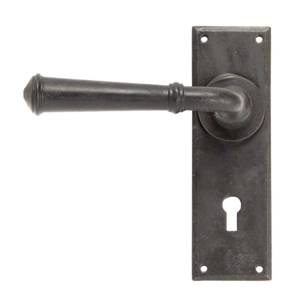 This is an image showing From The Anvil - External Beeswax Regency Lever Lock Set available from trade door handles, quick delivery and discounted prices