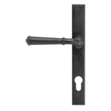 This is an image showing From The Anvil - External Beeswax Regency Slimline Lever Espag. Lock Set available from trade door handles, quick delivery and discounted prices