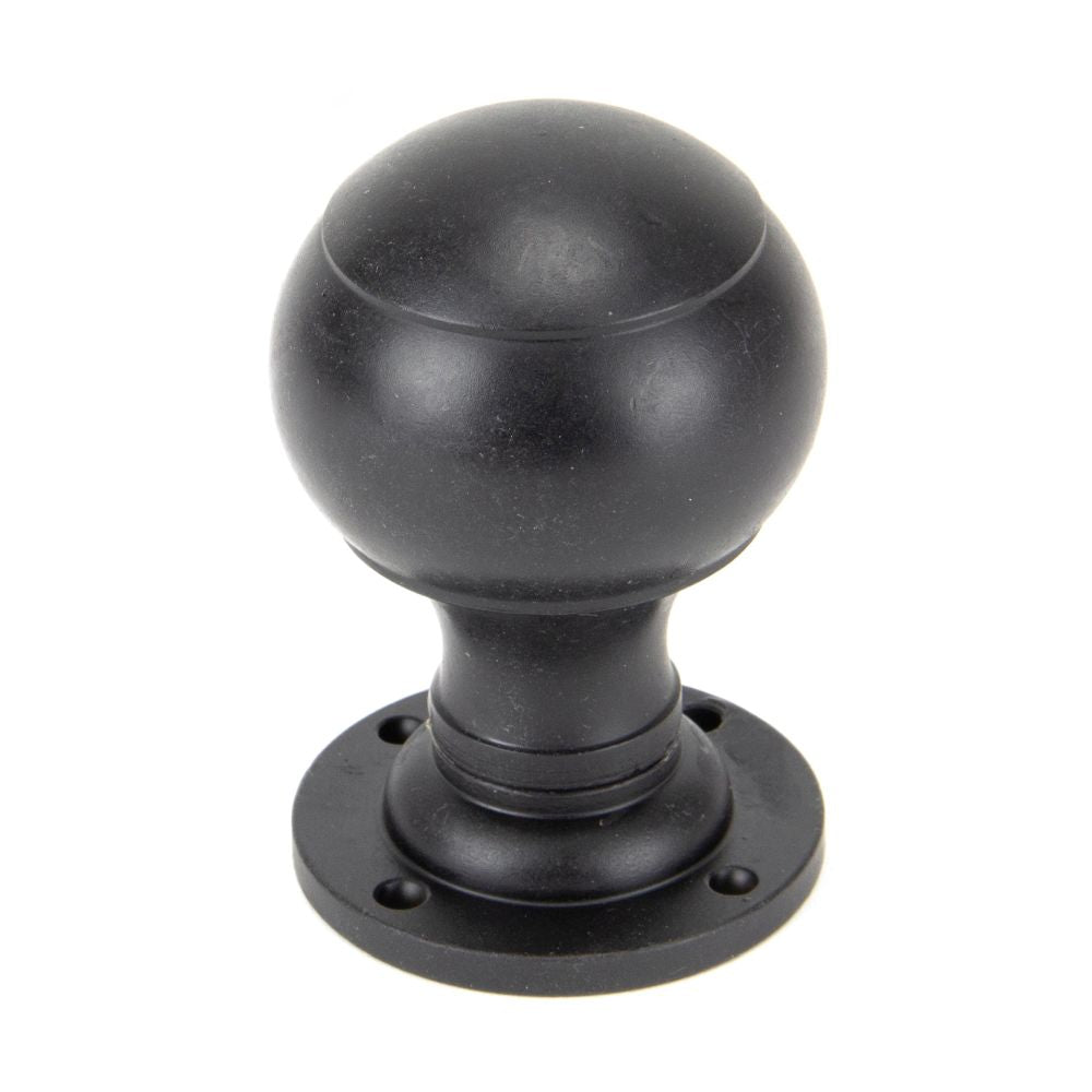 This is an image showing From The Anvil - External Beeswax Regency Mortice/Rim Knob Set available from trade door handles, quick delivery and discounted prices