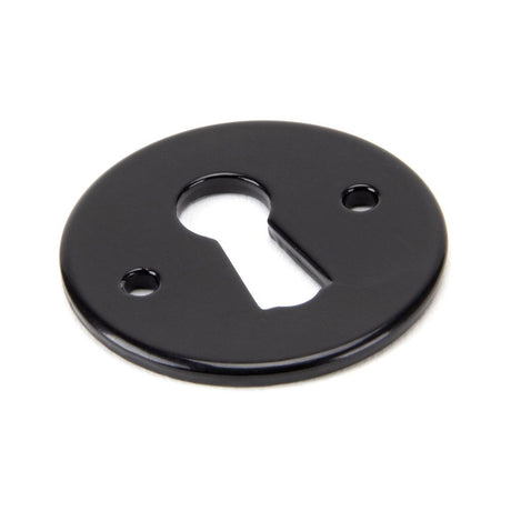 This is an image showing From The Anvil - Black Regency Escutcheon available from trade door handles, quick delivery and discounted prices