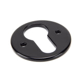 This is an image showing From The Anvil - Black Regency Euro Escutcheon available from trade door handles, quick delivery and discounted prices