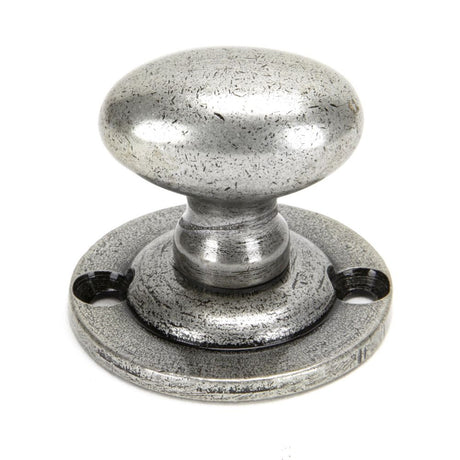 This is an image showing From The Anvil - Pewter Oval Rack Bolt available from trade door handles, quick delivery and discounted prices