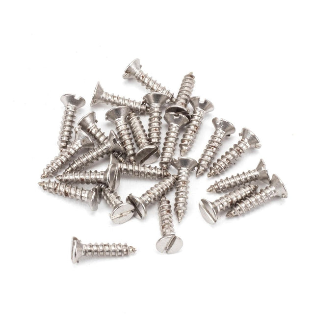 This is an image showing From The Anvil - Stainless Steel 4x?" Countersunk Screws (25) available from trade door handles, quick delivery and discounted prices