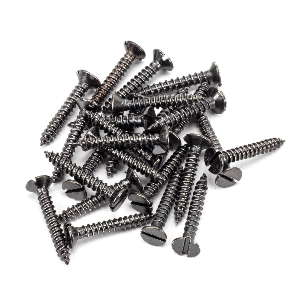 This is an image showing From The Anvil - Dark Stainless Steel 4x?" Countersunk Screws (25) available from trade door handles, quick delivery and discounted prices