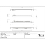 This is an image showing From The Anvil - White Trimvent 90 Hi Lift Vent 300mm x 22mm available from trade door handles, quick delivery and discounted prices