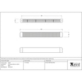 This is an image showing From The Anvil - Black HF Canopy 303mm x 24mm available from trade door handles, quick delivery and discounted prices