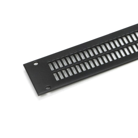 This is an image showing From The Anvil - Black Grille 435mm x 30mm available from trade door handles, quick delivery and discounted prices