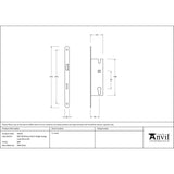 This is an image showing From The Anvil - BZP Winkhaus 92mm Single Espag Lock 45mm BS available from trade door handles, quick delivery and discounted prices