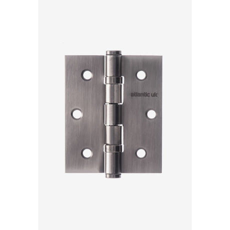 This is an image of Atlantic Ball Bearing Hinges 3" x 2.5" x 2.5mm - Matt Gun Metal available to order from Trade Door Handles.