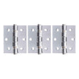 High quality image of Atlantic Ball Bearing Hinges 3" x 2.5" x 2.5mm set of 3 - Polished Chrome | Sku. a2hb32525pc3 | available to order from Trade Door Handles in Kendal.
