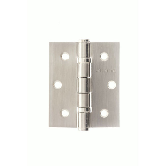 This is an image of Atlantic Ball Bearing Hinges 3" x 2.5" x 2.5mm - Satin Nickel available to order from Trade Door Handles.