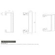 High quality image of Carlisle Brass - Cranked Pull Handle - Polished Brass | Sku. aa91 | Trade Door Handles, Kendal.