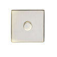 This is an image showing Eurolite Concealed 3mm 1 Gang Dimmer - Antique Brass (With Black Trim) ab1dled available to order from trade door handles, quick delivery and discounted prices.