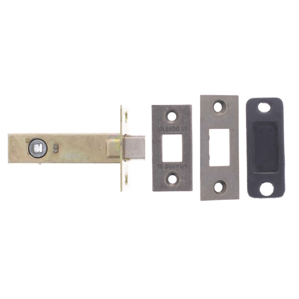 This is an image of Atlantic Tubular Deadbolt 2.5" - Distressed Silver available to order from Trade Door Handles.