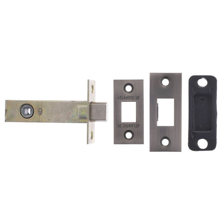 This is an image of Atlantic Tubular Deadbolt 2.5" - Matt Gun Metal available to order from Trade Door Handles.