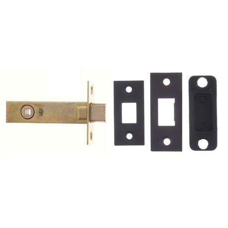 This is an image of Atlantic Tubular Deadbolt 2.5" - Matt Black available to order from Trade Door Handles.