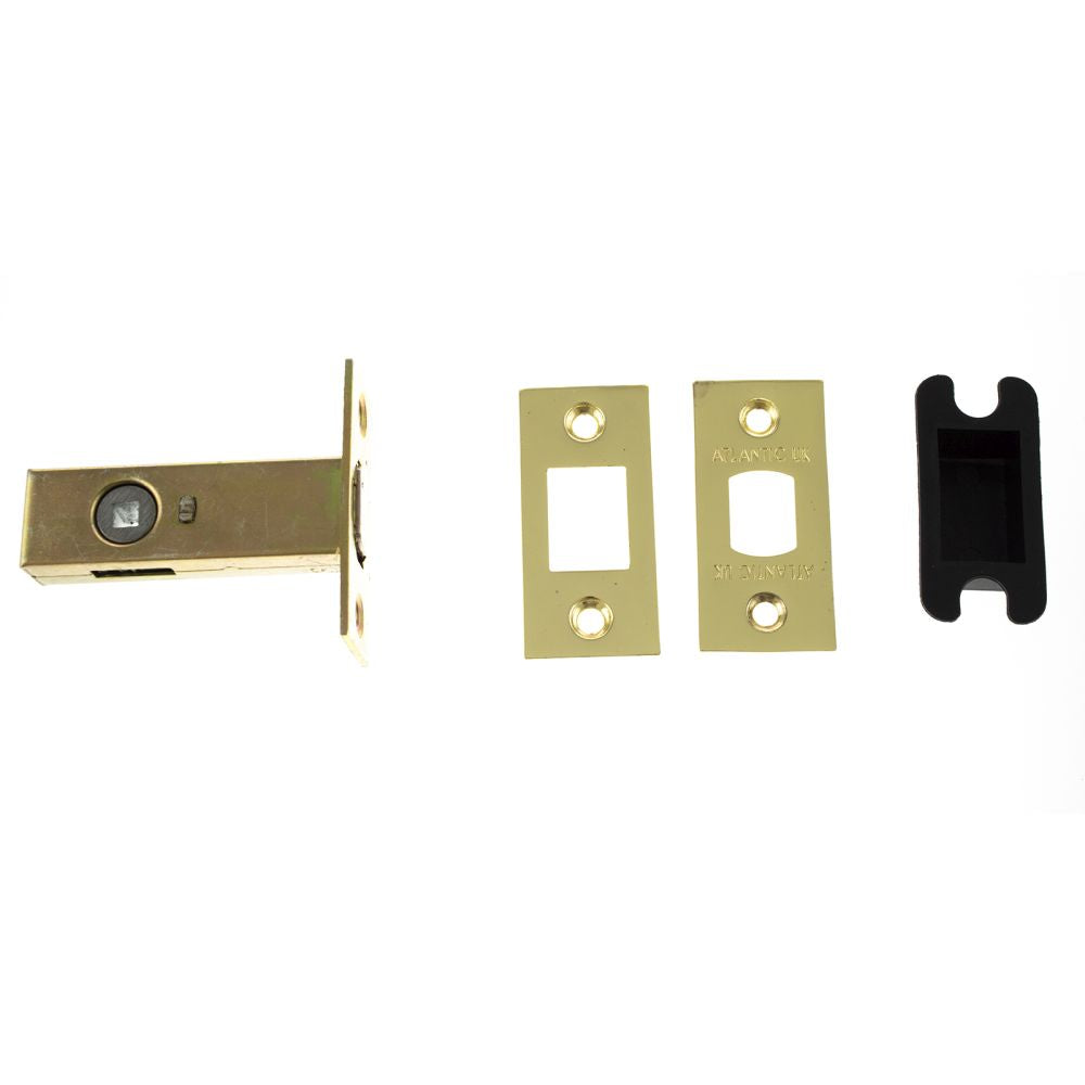 This is an image of Atlantic Tubular Deadbolt 2.5" - Polished Brass available to order from Trade Door Handles.