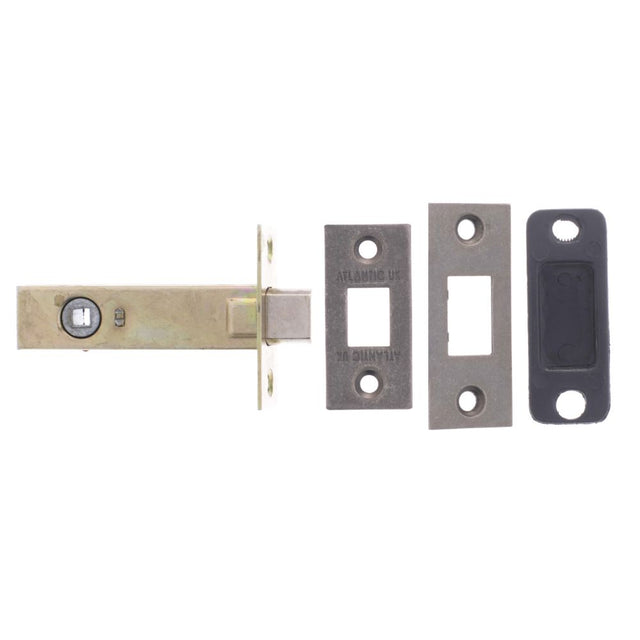 This is an image of Atlantic Tubular Deadbolt 3" - Distressed Silver available to order from Trade Door Handles.