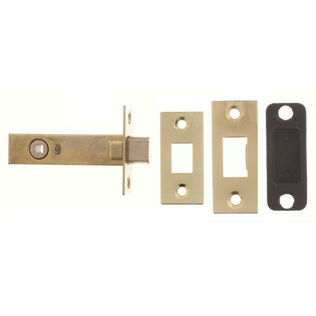 This is an image of Atlantic Tubular Deadbolt 3" - Polished Brass available to order from Trade Door Handles.