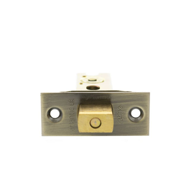 High quality image of Atlantic Fire-Rated CE Marked Bolt Through Tubular Deadbolt 2.5" - Antique Brass | Sku. adbce25ab | available to order from Trade Door Handles in Kendal.