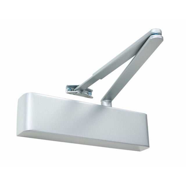 This is an image of Atlantic Premium Grade Door Closer -max 110kg,DDA,Adj,Slimline - Silver available to order from Trade Door Handles