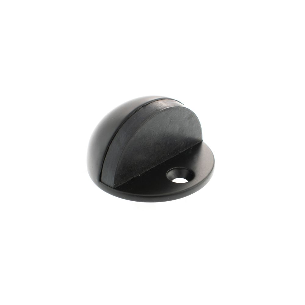 High quality image of Atlantic Half-Moon Contract Floor Mounted Door Stop - Matt Black | Sku. adshmcmb | available to order from Trade Door Handles in Kendal.