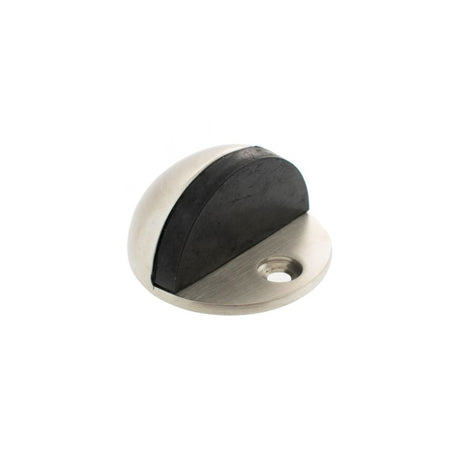 High quality image of Atlantic Half-Moon Contract Floor Mounted Door Stop - Satin Stainless Steel | Sku. adshmcsss | available to order from Trade Door Handles in Kendal.