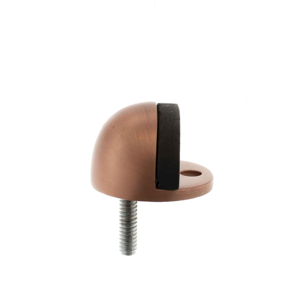 This is an image of Atlantic Half-Moon Premium Floor Mounted Door Stop - Urban Satin Copper available to order from Trade Door Handles.