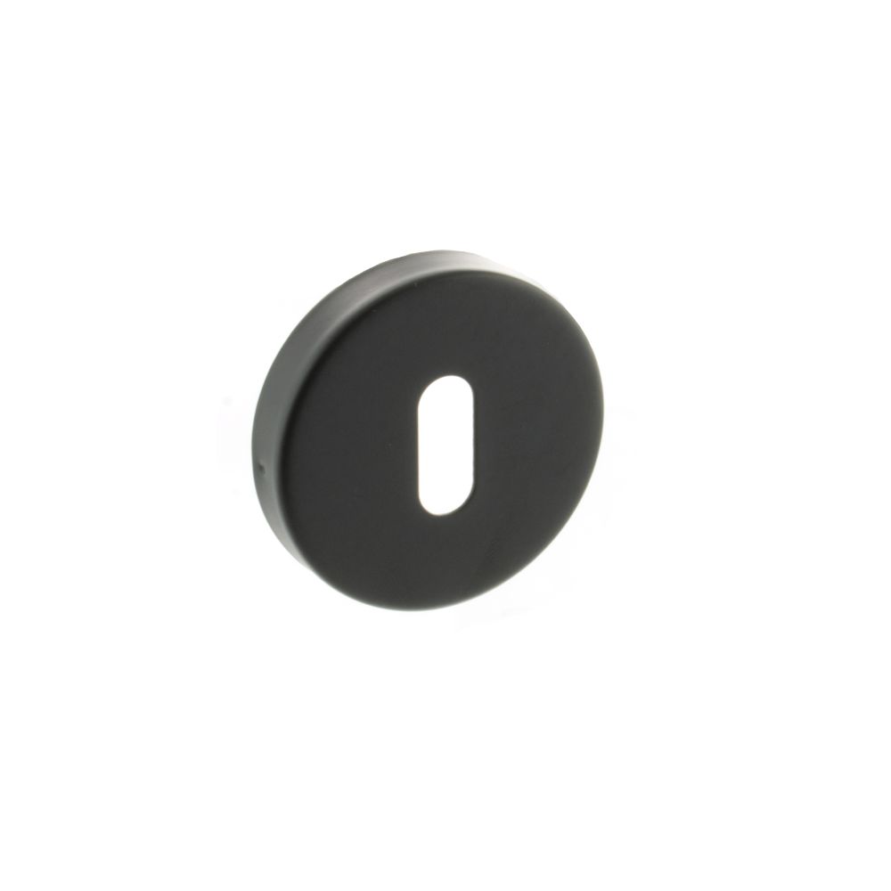High quality image of Atlantic Key Escutcheon - Matt Black | Sku. aesckmb | available to order from Trade Door Handles in Kendal.