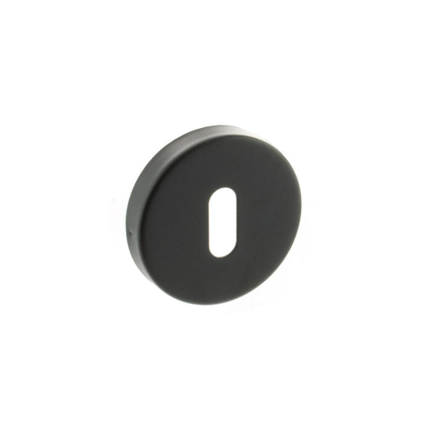 High quality image of Atlantic Key Escutcheon - Matt Black | Sku. aesckmb | available to order from Trade Door Handles in Kendal.