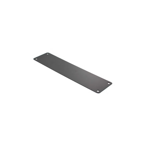 This is an image of Atlantic Finger Plate Pre drilled with screws 300mm x 75mm - Matt Black available to order from Trade Door Handles.
