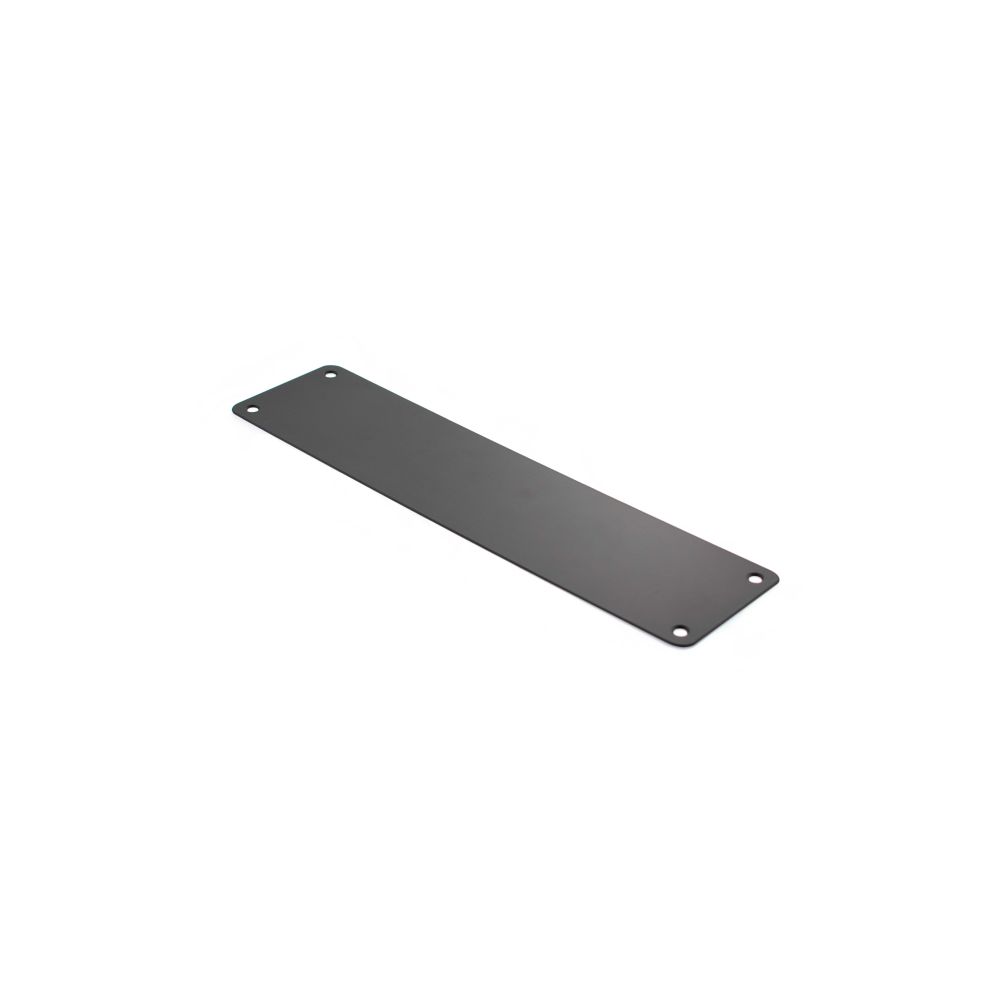High quality image of Atlantic Finger Plate Pre drilled with screws 300mm x 75mm - Matt Black | Sku. afp30075mb available to order from Trade Door Handles in Kendal.
