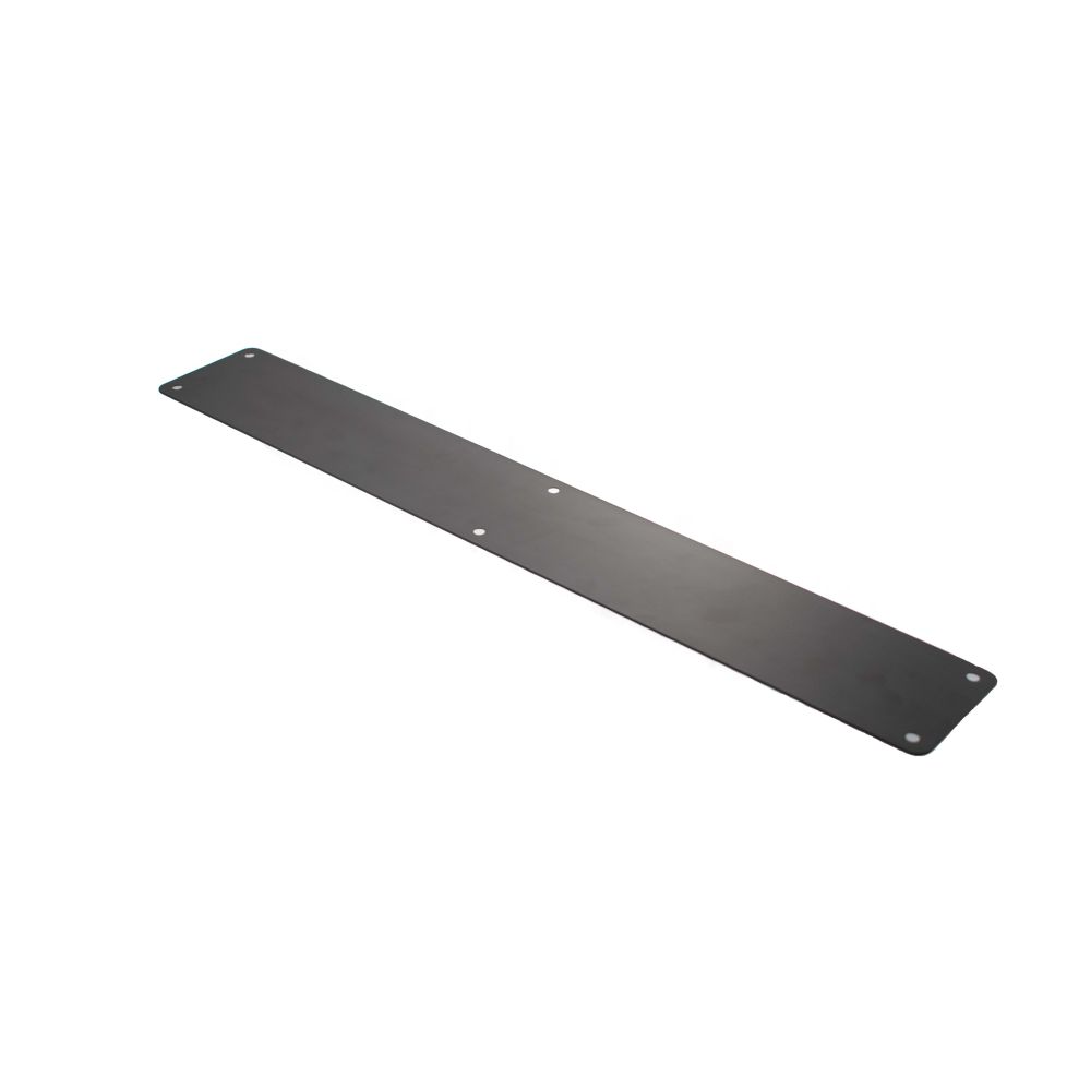 High quality image of Atlantic Finger Plate Pre drilled with screws 500mm x 75mm - Matt Black | Sku. afp50075mb available to order from Trade Door Handles in Kendal.