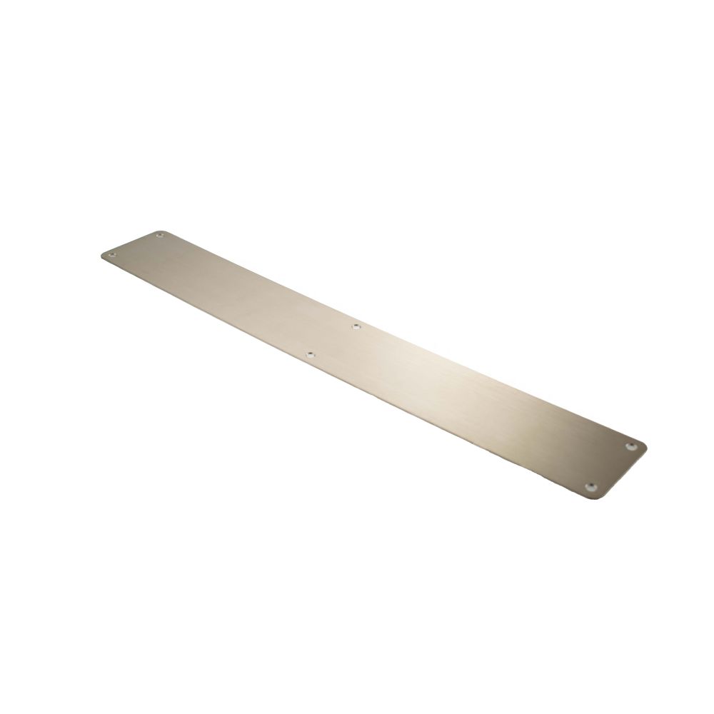 High quality image of Atlantic Finger Plate Pre drilled with screws 650mm x 75mm - SSS | Sku. afp65075sss available to order from Trade Door Handles in Kendal.