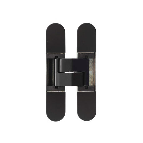 This is an image of AGB Eclipse Fire Rated Adjustable Concealed Hinge - Matt Black available to order from Trade Door Handles.