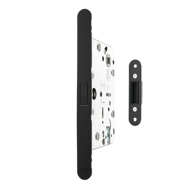 High quality image of AGB Revolution XT Magnetic Euro Profile Sashlock 60mm backset - Matt Black | Sku. agbmlemb | available to order from Trade Door Handles in Kendal.