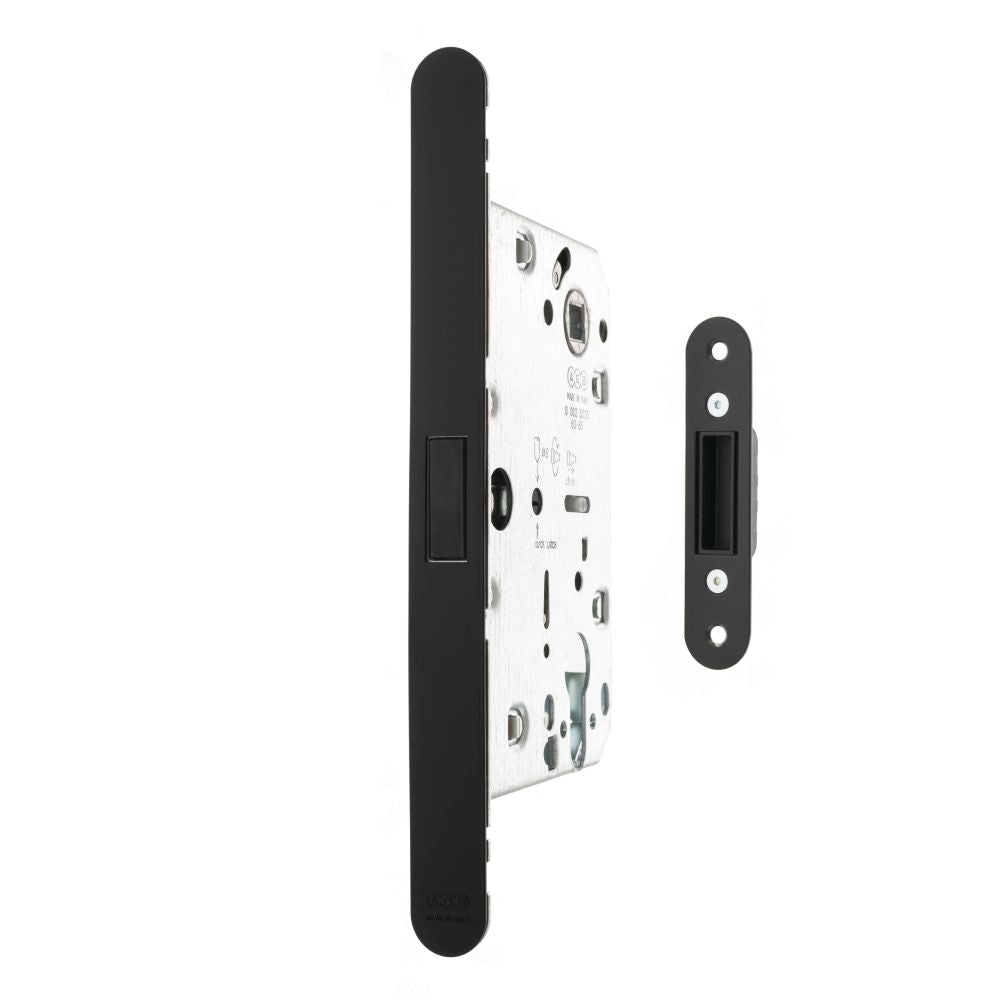 High quality image of AGB Revolution XT Magnetic Euro Profile Sashlock 60mm backset - Matt Black | Sku. agbmlemb available to order from Trade Door Handles in Kendal.