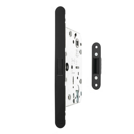 High quality image of AGB Revolution XT Magnetic Euro Profile Sashlock 60mm backset - Matt Black | Sku. agbmlemb available to order from Trade Door Handles in Kendal.