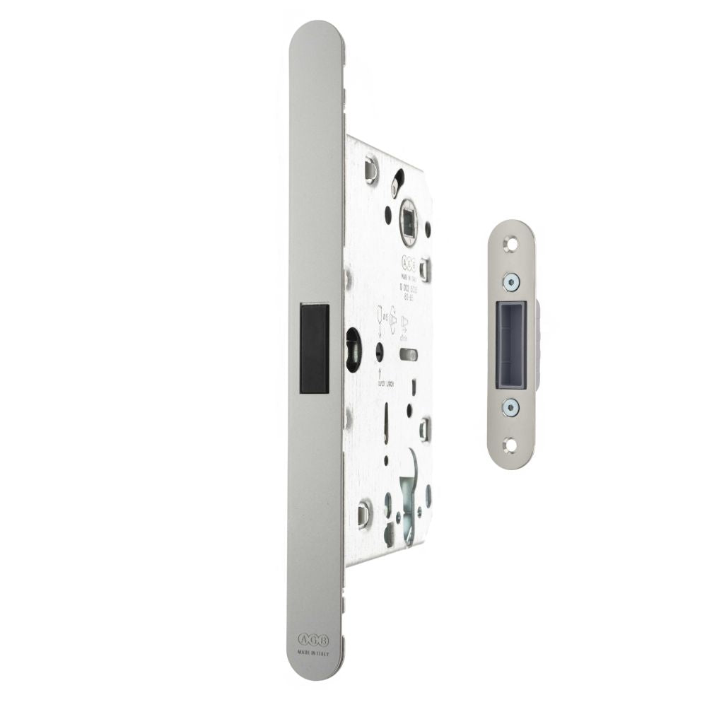 High quality image of AGB Revolution XT Magnetic Euro Profile Sashlock 60mm backset - Satin Chrome | Sku. agbmlesc available to order from Trade Door Handles in Kendal.