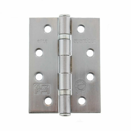 High quality image of Atlantic Ball Bearing Hinges Grade 11 Fire Rated 4" x 3" x 2.5mm - Satin Chrome | Sku. ahg111433sc | available to order from Trade Door Handles in Kendal.