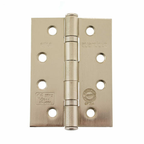 High quality image of Atlantic Ball Bearing Hinges Grade 11 Fire Rated 4" x 3" x 2.5mm - Satin Nickel | Sku. ahg111433sn | available to order from Trade Door Handles in Kendal.
